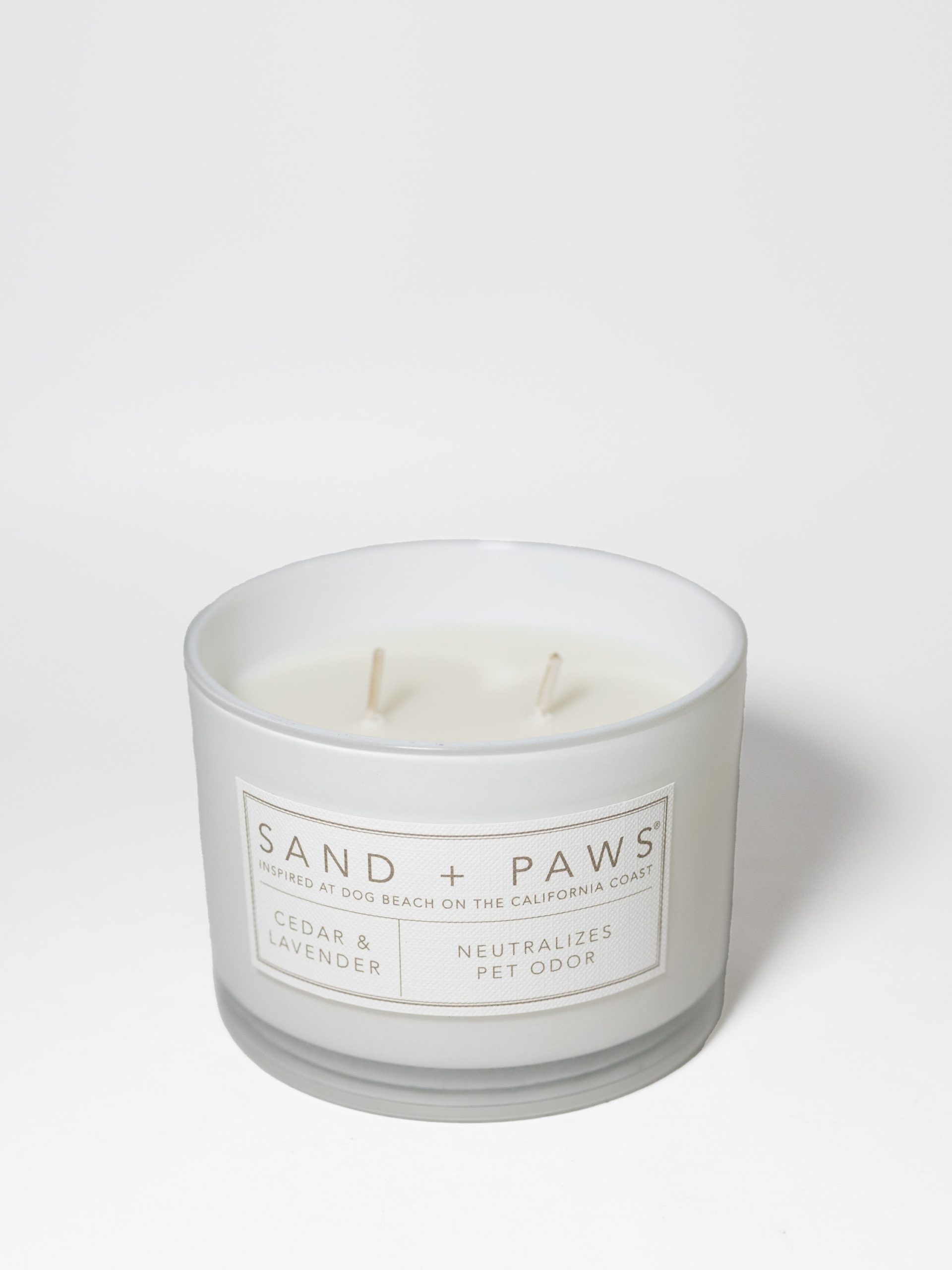 Sand Fog Sand + Paws Cedar & Lavender 12 oz scented candle - Image 3