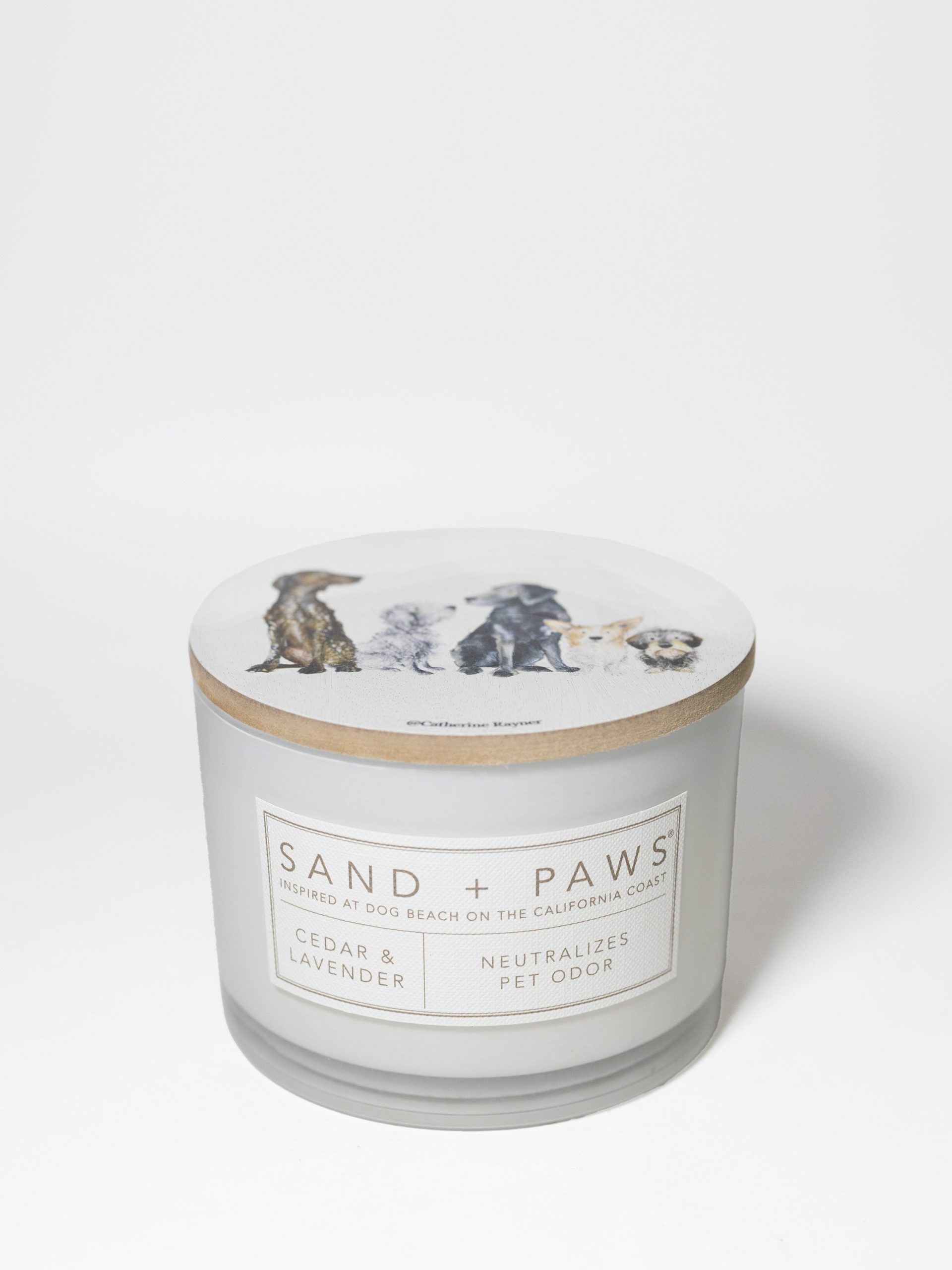 Sand Fog Sand + Paws Cedar & Lavender 12 oz scented candle
