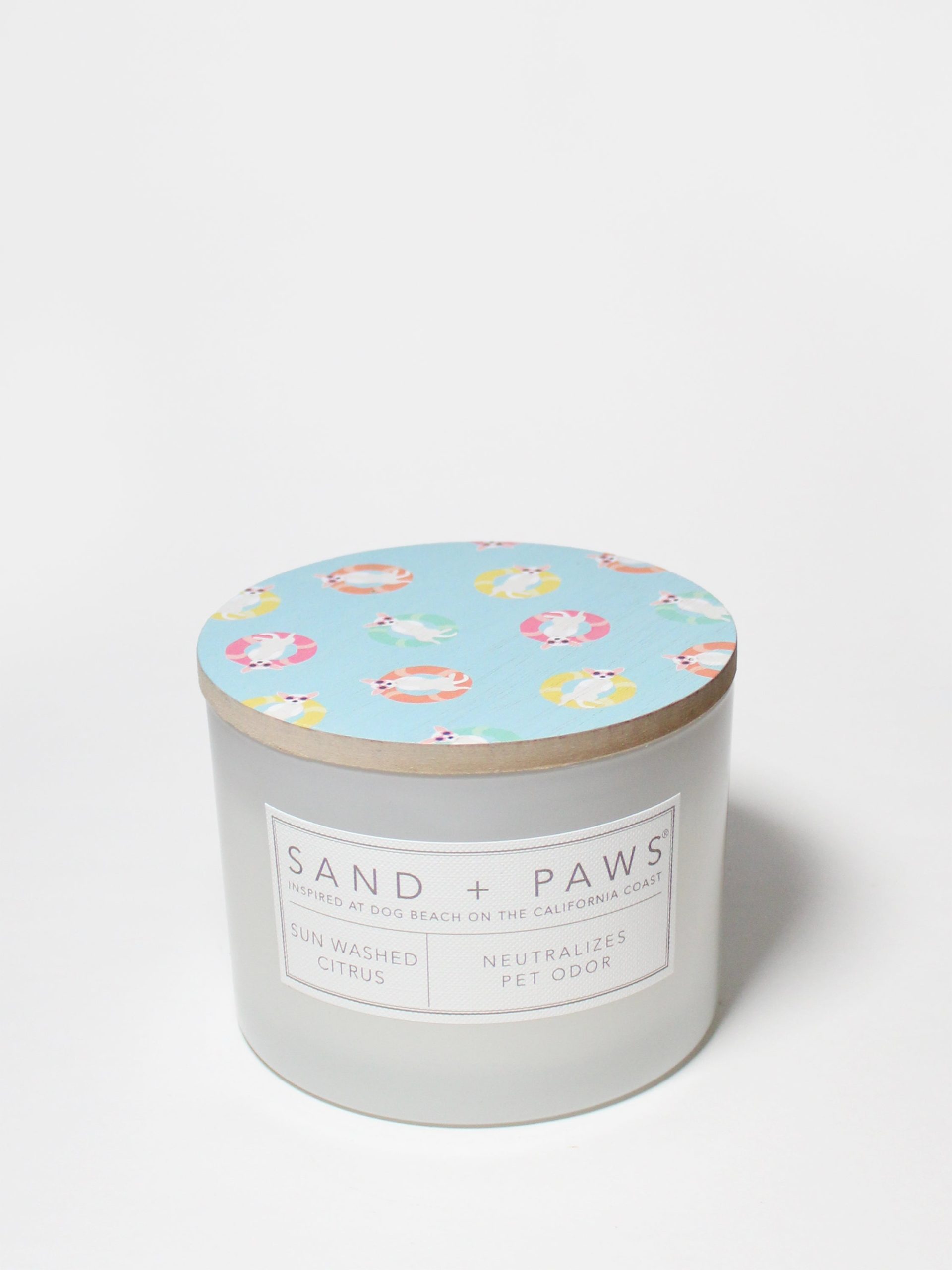 Sand Fog Sand + Paws Sun Washed Citrus 12 oz scented candle