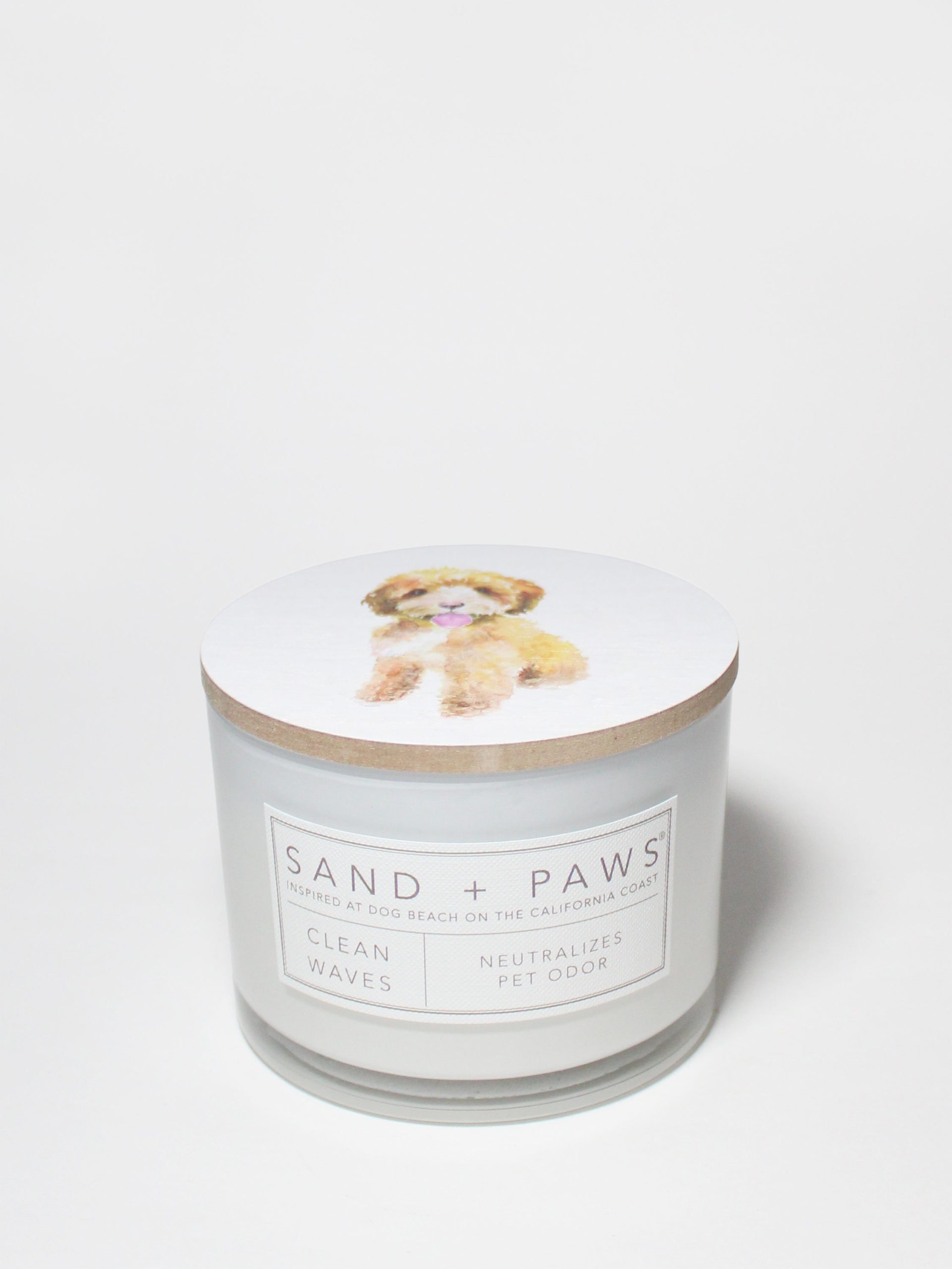 Sand Fog Sand + Paws Clean Waves 12 oz scented candle