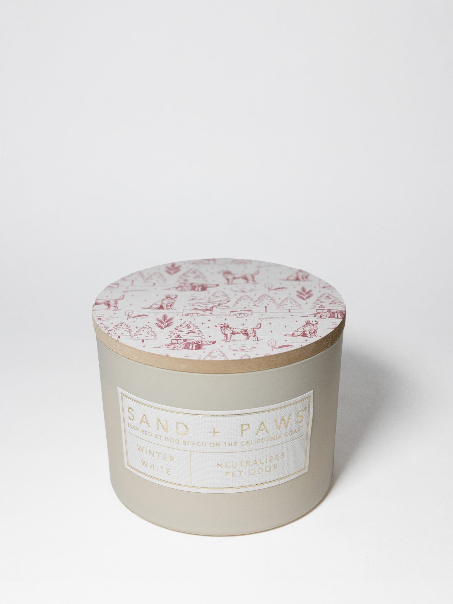 Sand Fog Sand + Paws Winter White 12 oz scented candle